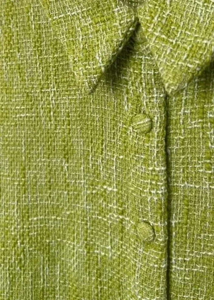 Robe verte en tweed Zara - photo numéro 3