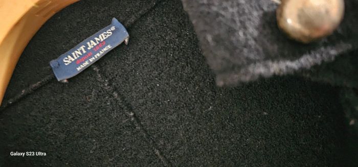 Manteau Caban laine bouille Woolmark Saint James Taille 36 - photo numéro 5