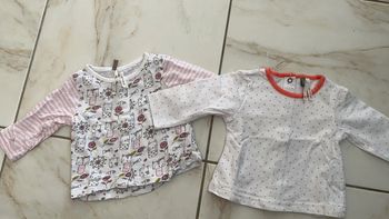 T shirts fille attache boutons