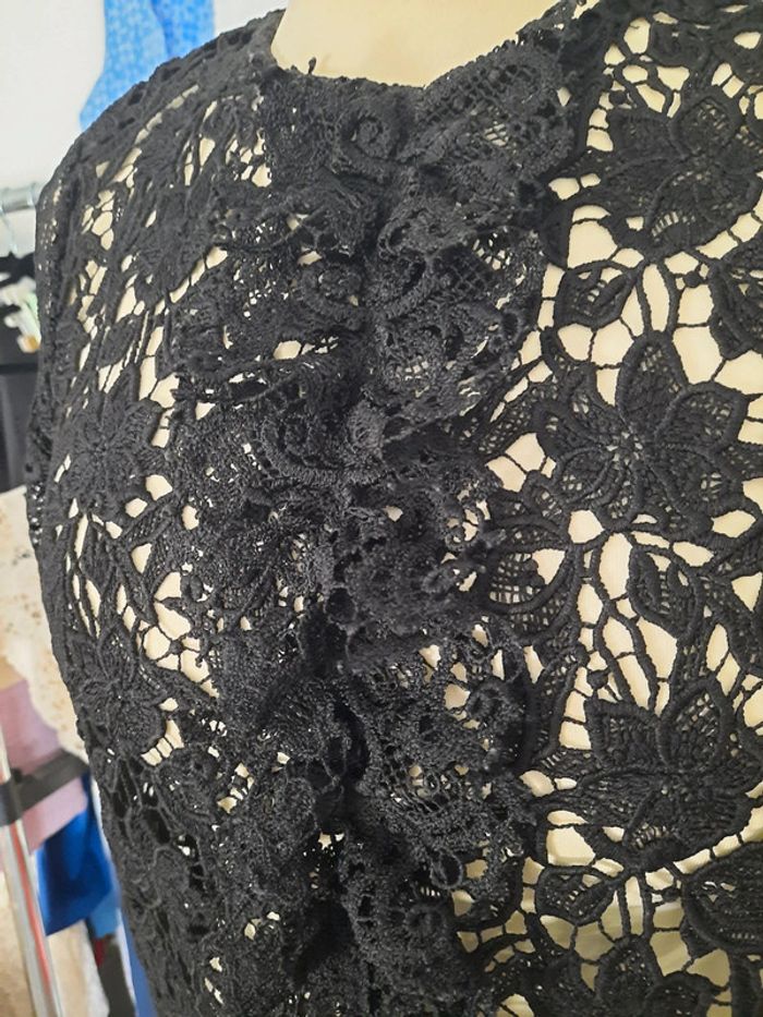 Haut macramé noir Zara 34 neuf sans étiquette #lora11femme34 - photo numéro 3