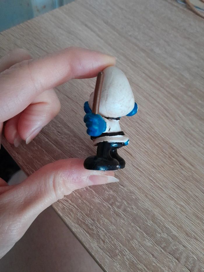 Magnifique stroumpf policier ancien - photo numéro 3