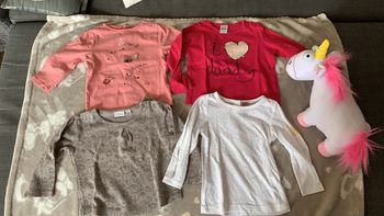 Lot de 4 tee shirt manches longues 12 mois