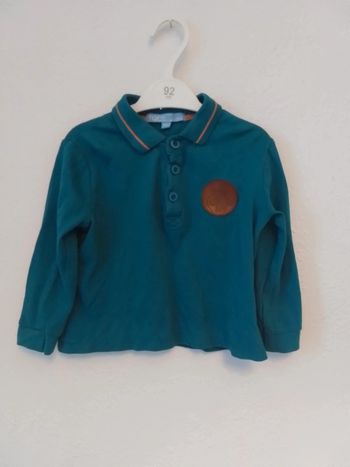 Polo manches longues taille 24 mois