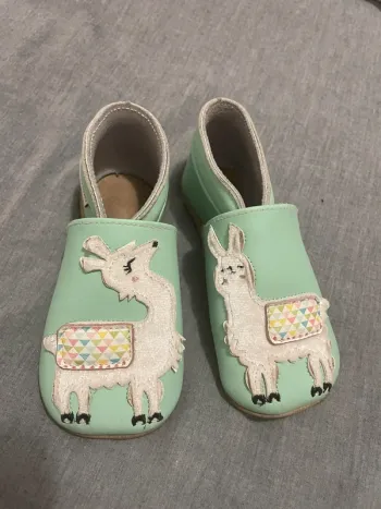 Chaussons en cuir Lama