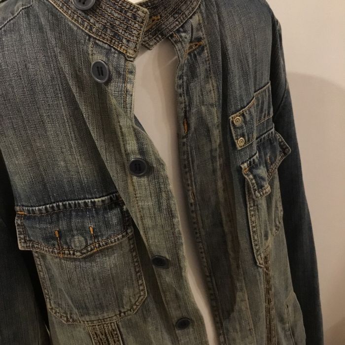 Veste mi longue en jean - photo numéro 2