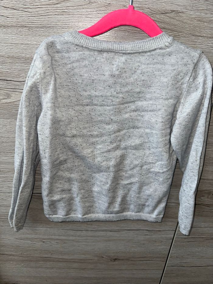 Gilet gris pailleté Tissaia Basics – Taille 5 ans (110 cm) - photo numéro 2