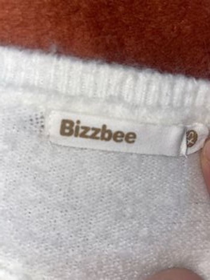 Pull en laine blanc Bizzbee pour le printemps la saison - photo numéro 3