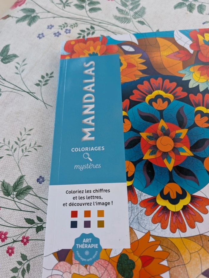 Coloriage mystère neuf mandalas - photo numéro 2