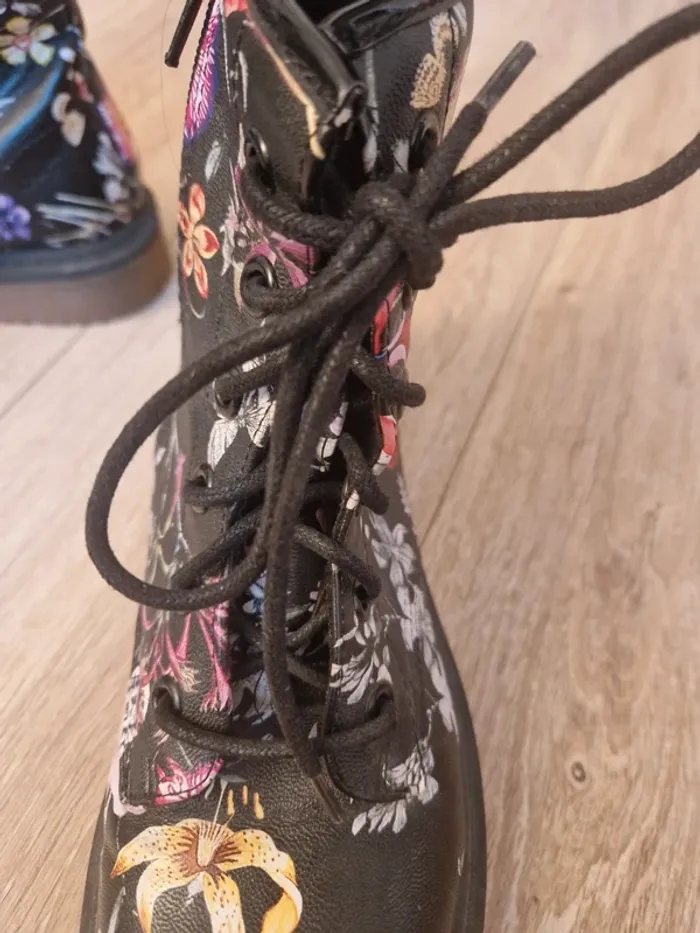 Bottines fleuries, Primark, 37, neuves - photo numéro 3