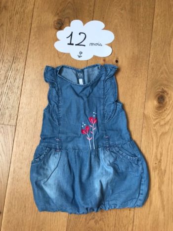 Robe boule jean gemo 12 mois