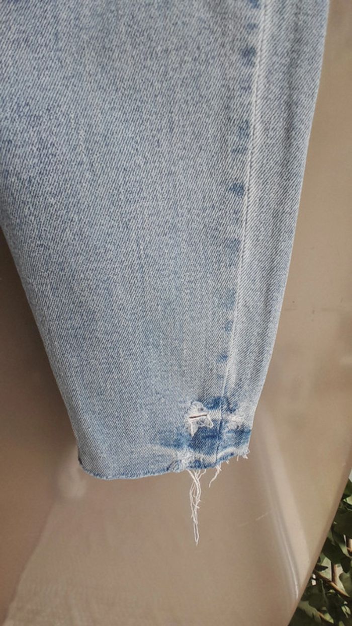 Jeans déchiré, couleur bleu, Taille 40, Marque Stradivarius - photo numéro 5