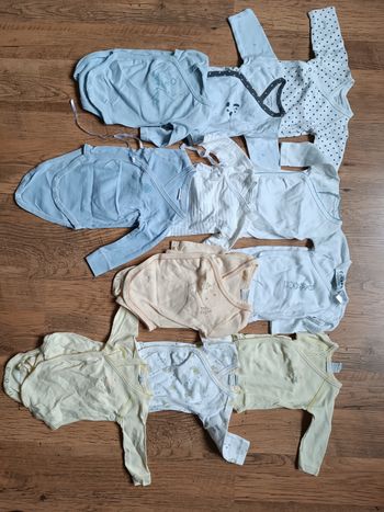 Lot bodies manches longues 3 mois