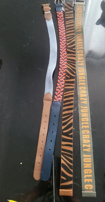 Lot de 4 ceintures garçon