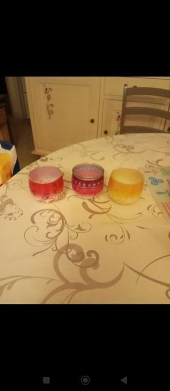 Lot de 3 verres à bougie "Glade"