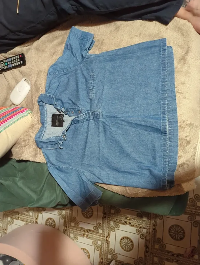 Top chemise en jean zara - photo numéro 3