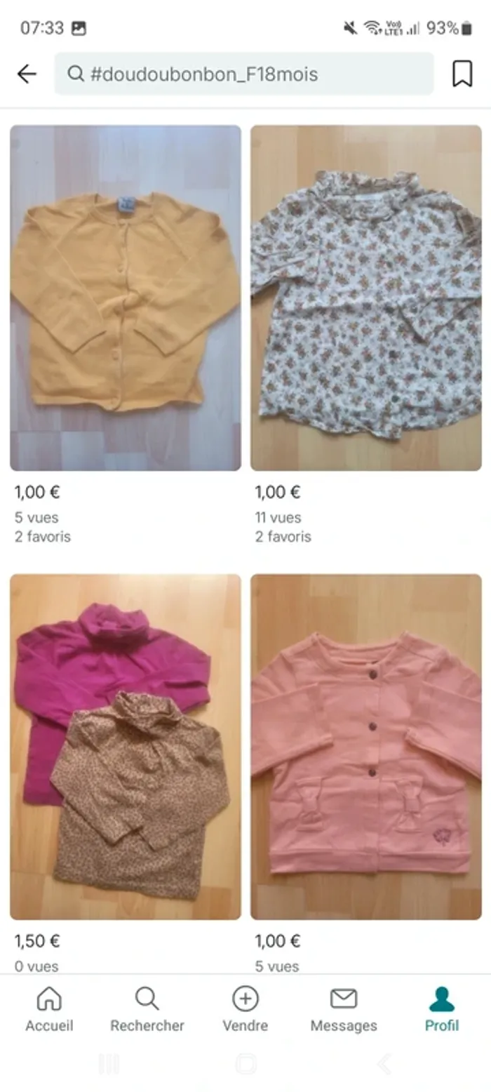 Tout vêtements 1€ passe à 0,50cts dès 2 articles - photo numéro 14