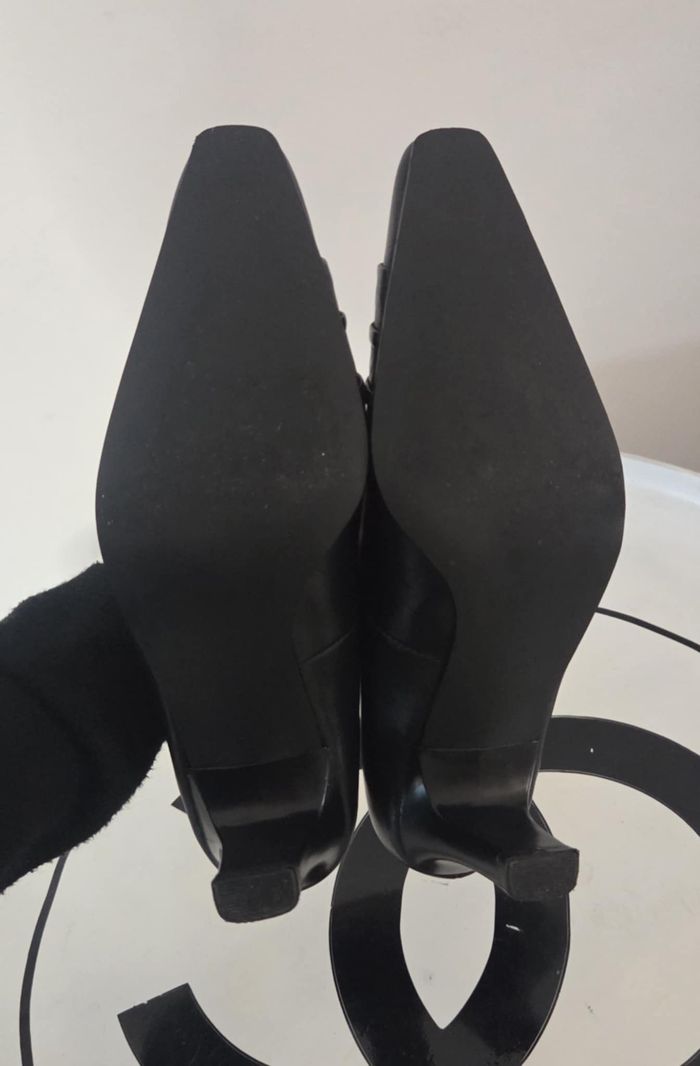 Escarpins DI FONTANA 36 Cuir Noir – Talon 6 cm – Comme Neufs – Élégants & Intemporels - photo numéro 9