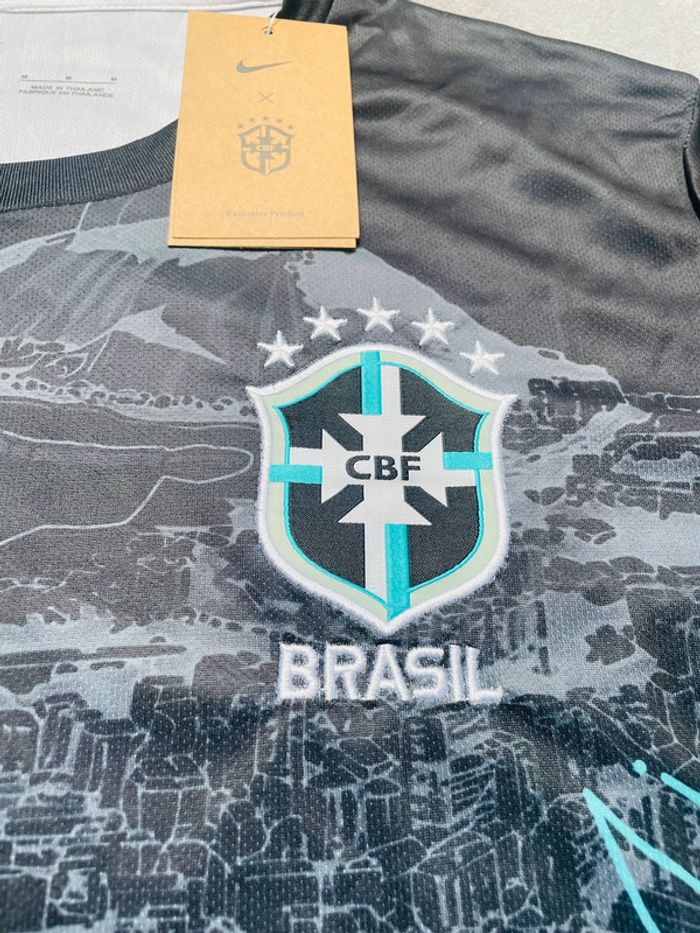 Maillot concept foot Brésil noir Rio taille M - photo numéro 6