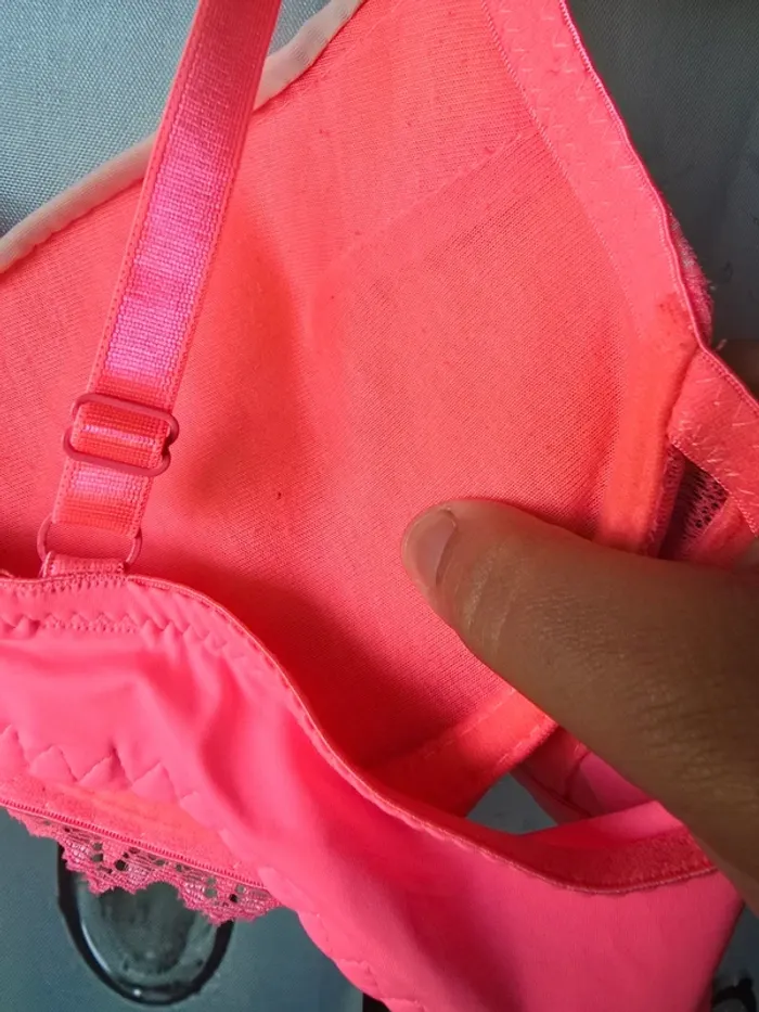 Soutien-gorge Diabless 95C – rose fluo & rose clair, rembourré - photo numéro 6