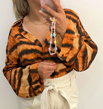 Chemise Large Mango Imprimée Zébré Taille L’