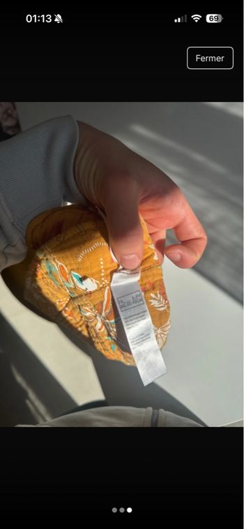 Chapeau bébé réversible 