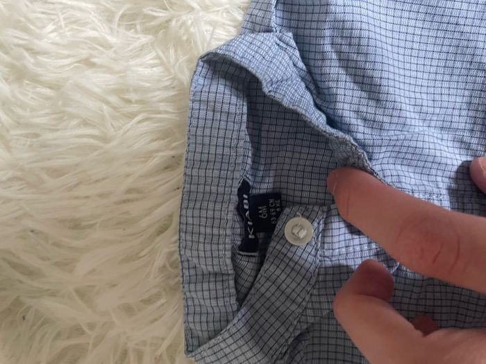Chemise à carreaux 6 mois - photo numéro 2