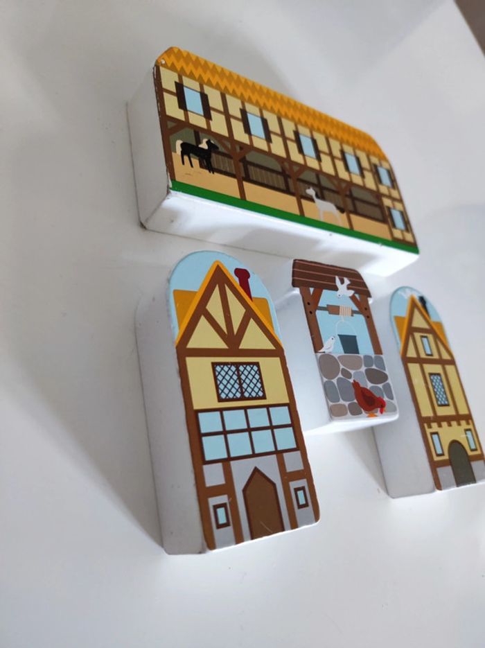 Ser 4 jouet bois ecurie equestre Melissa & Doug - photo numéro 2