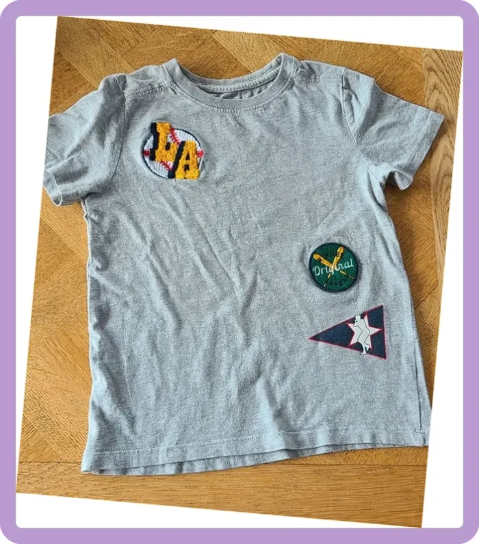 T-shirt coton 8 ans base-ball