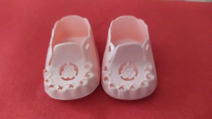 chaussures poupée 6 cm vintage rose famosa
