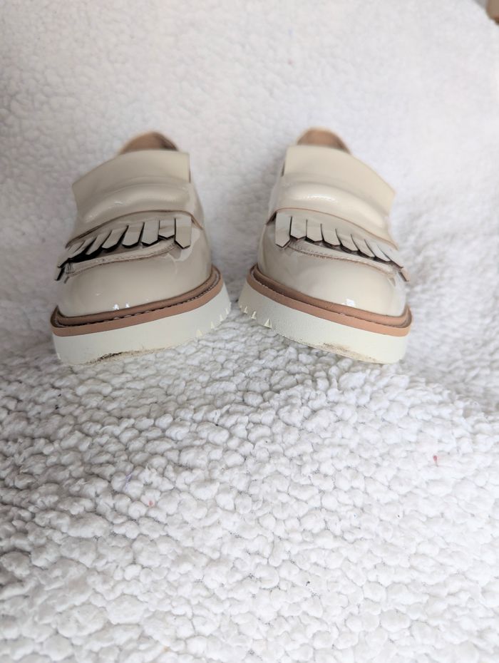 Chaussures femme neuves - Loafers/ derbies à franges vernis - Fugitive - photo numéro 6