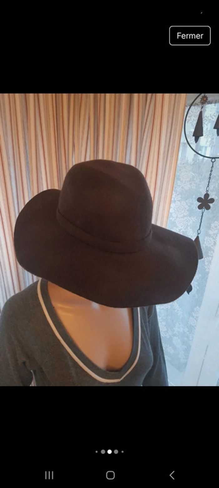 Chapeaux H&M Coachella laine marron 56cm - photo numéro 4