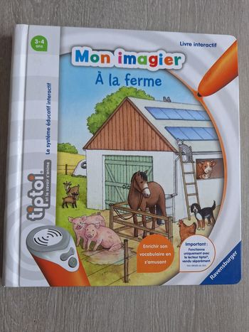 Livre interactif mon imagier a la ferme tiptoi 