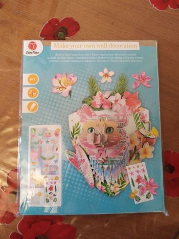 DIY décoration murale tête de chat