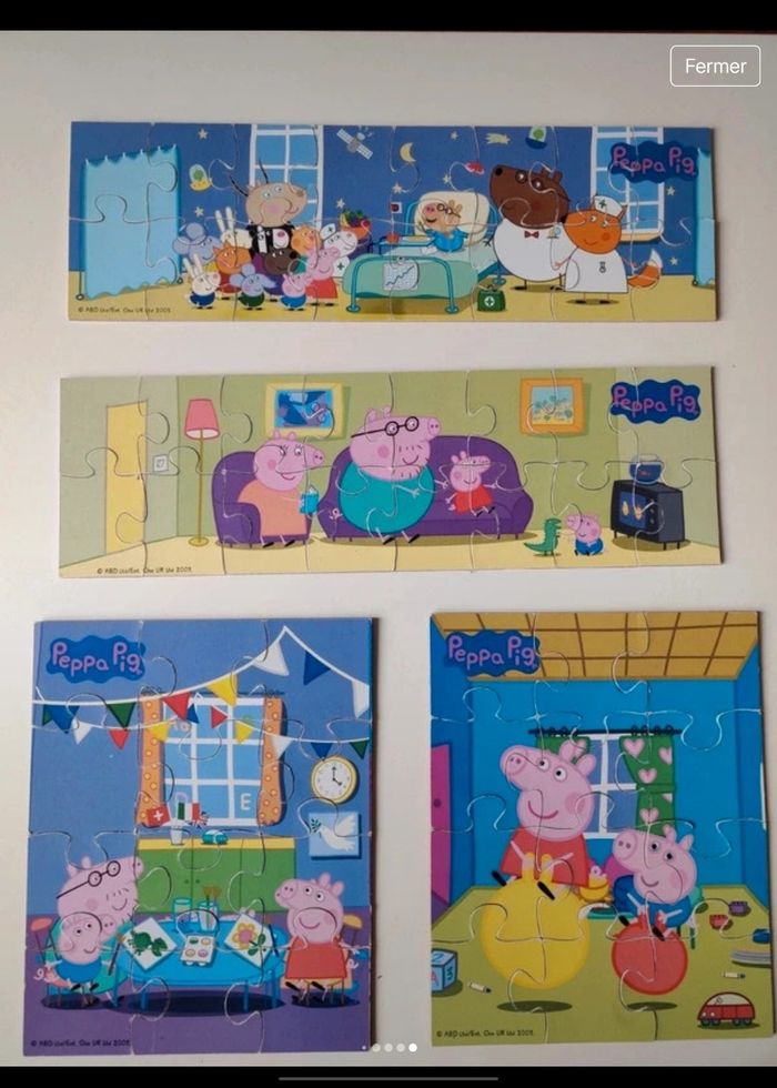 Lot puzzle Peppa pig - photo numéro 8