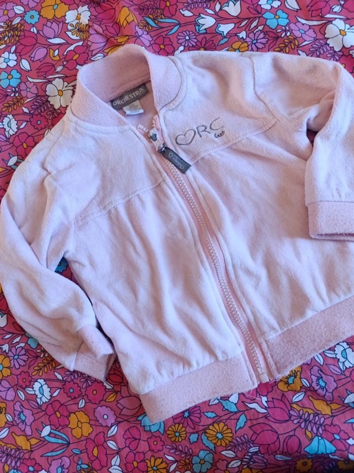 Gilet rose clair taille 2 ans de la marque orchestra - photo numéro 2