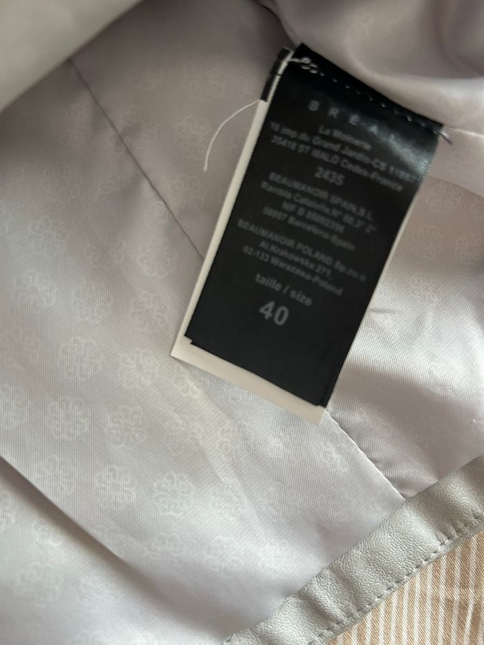 Veste en similicuir grise taille 40 - photo numéro 4