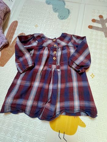 Robe à carreaux Zara 6/9 mois 
