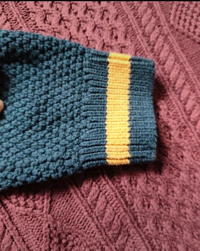 Pull torsadé bordeau - photo numéro 5