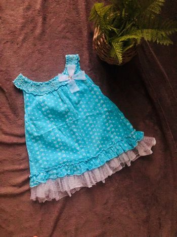 Robe courte bleu turquoise
