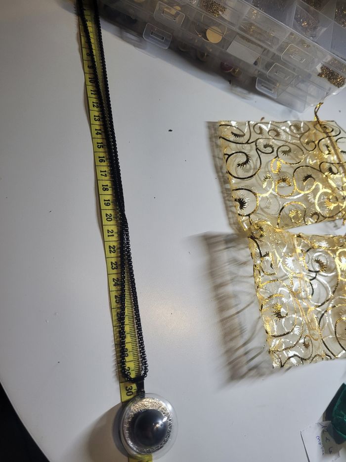 Collier upcyclé avec joli bouton - photo numéro 7