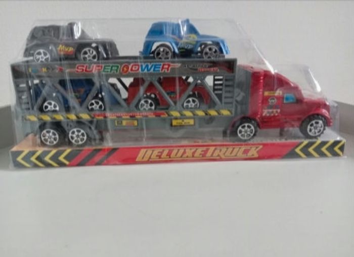 Camion de transport+ 4 voitures - photo numéro 5