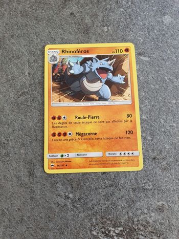 Carte Pokemon Rhinoféros