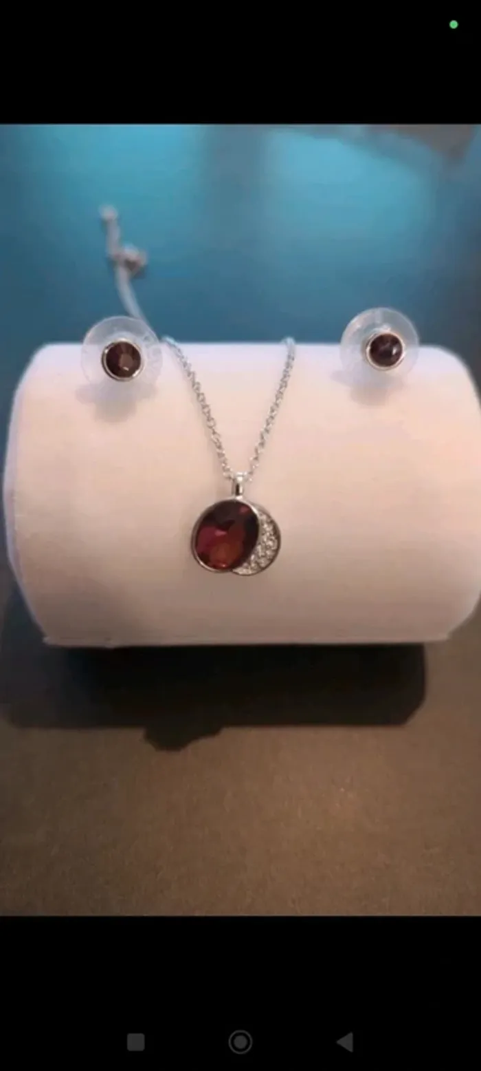 Parure Swarovski Argent Améthyste