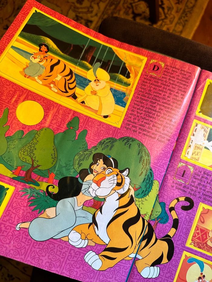 album Panini complet Walt Disney Aladdin Jasmine princesse autocollants ancien stickers - photo numéro 5
