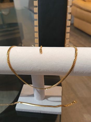 Parrure bijoux en acier inoxydable.
