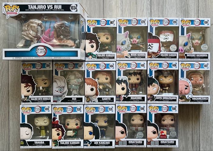 Lot de 16 figurines Funko Pop Démon Slayer
