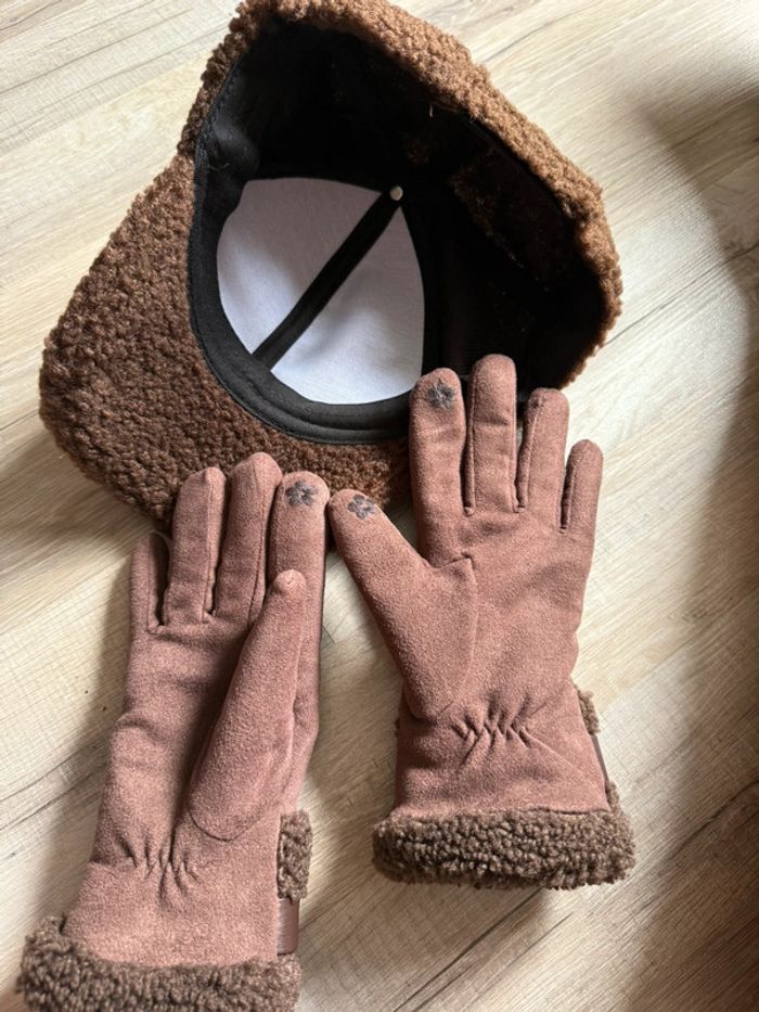 ensemble gants et casquette hiver - photo numéro 3