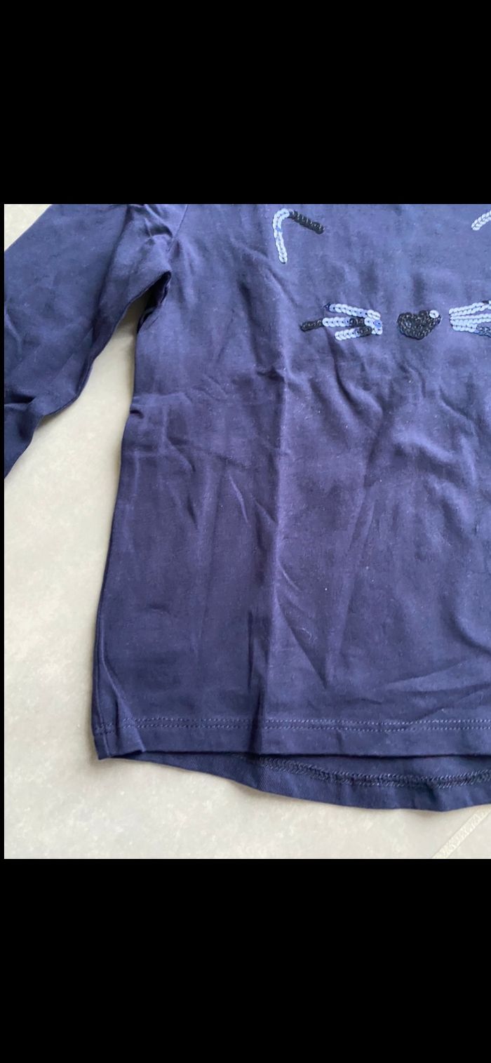 Tee shirt manches longues Chat Neuf 4 ans - photo numéro 8