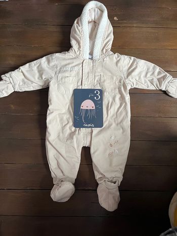 Combi pilote manteau bébé taille 3-6 mois