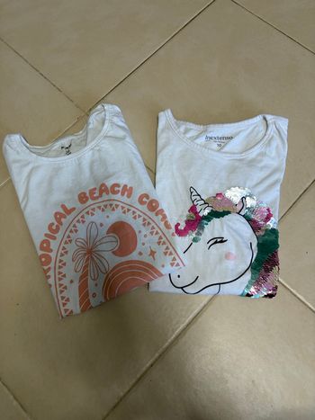 Lot de 2 tee shirt fille